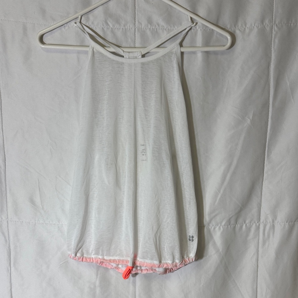 Sweaty‎ Betty London White Racerback Yoga Tank Top Size S